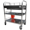 Hospital Stainless Steel Instrument Treatment Dressing Trolley